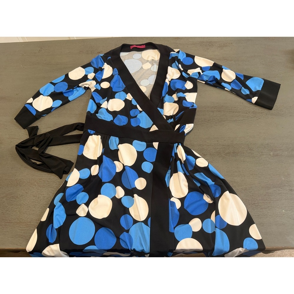 blue black MELISSA MASSE dress size large